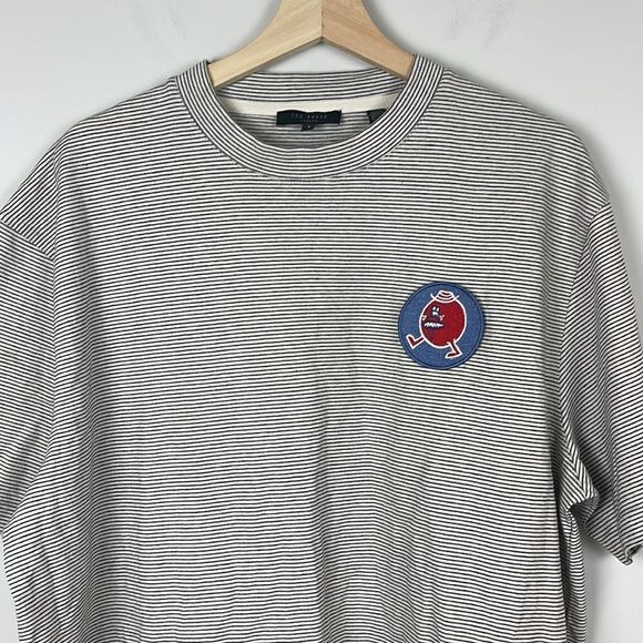 Ted Baker Monans Short Sleeve Tee with Removable Graphic Patch, Ted Size Large - Picture 4 of 10